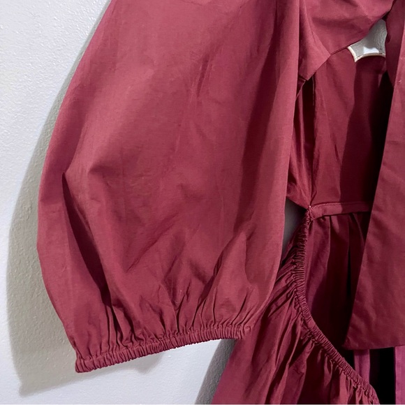 NWT Anthropologie Forever That Girl Sandalwood Brown Scalloped Dress MSRP$160 - Picture 15 of 16